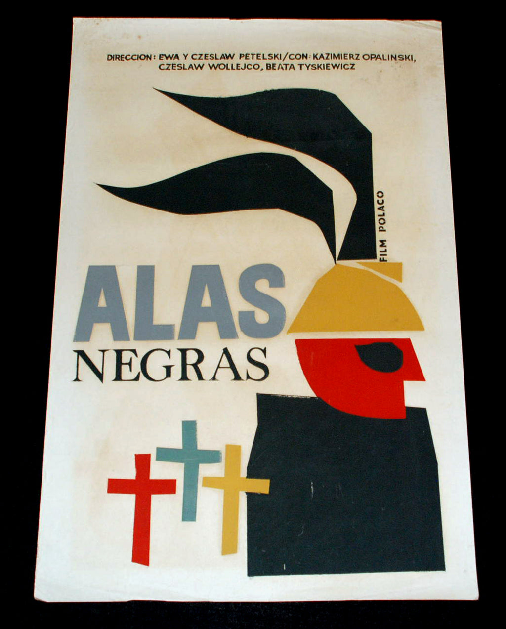 1966 Original Silkscreen Movie Poster"Wings"Poland Polish Ewa Czeslaw art film
