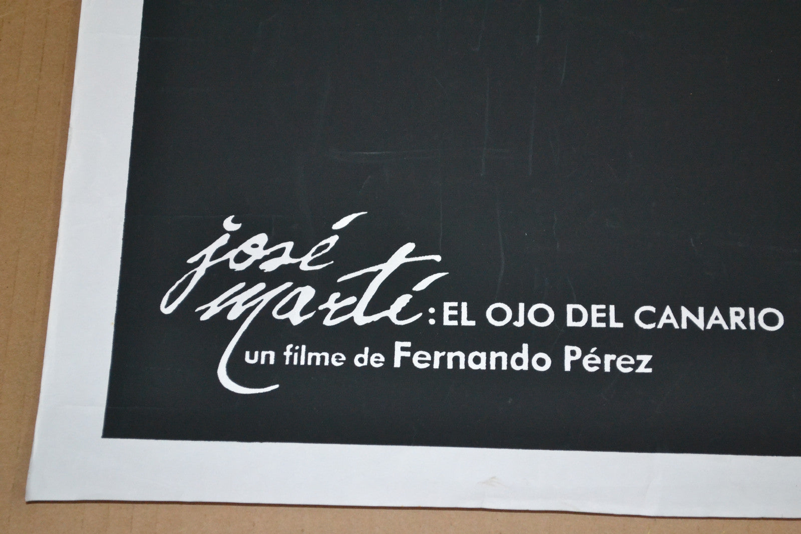 Cuban Original SILKSCREEN Movie Poster.Jose Marti Ojo del Canario.Canary Eye.art
