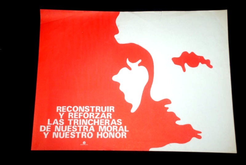 1970's Original Cuban Poster"Jose Marti in Red"Moral.Historical.PAtriot art