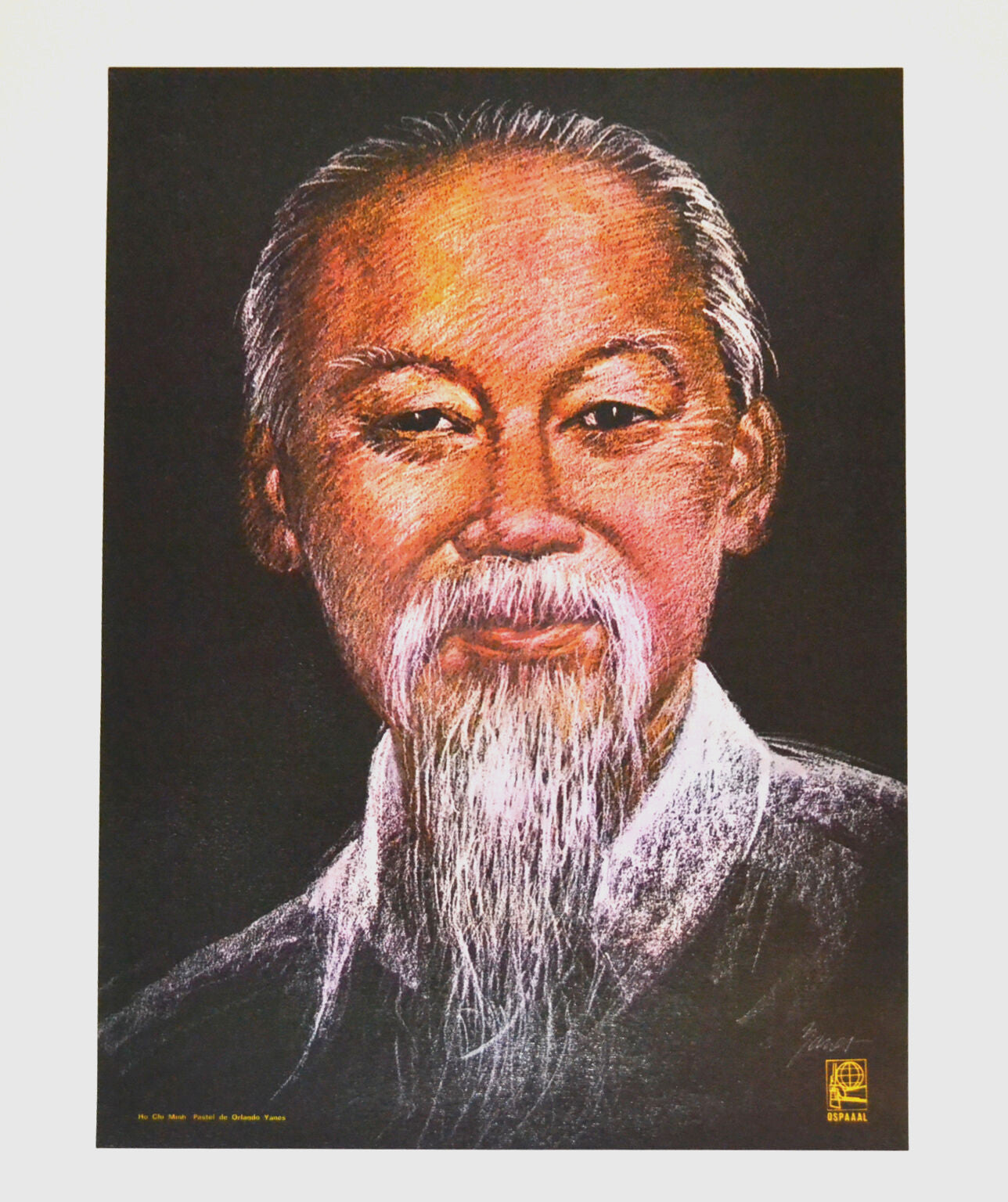 1982 Original Cuba Political Poster.Cold War Graphic art.Vietnam.Ho Chi Minh