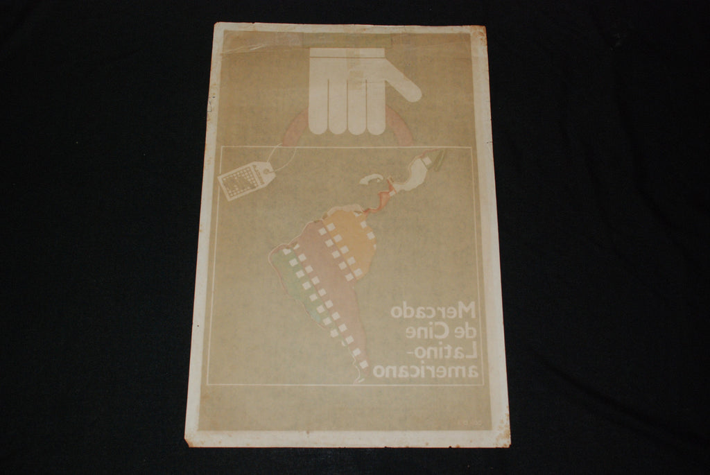 1989 Cuban Original Movie Poster.Cine Latinoamericano.MECLA.Latin Cinema art