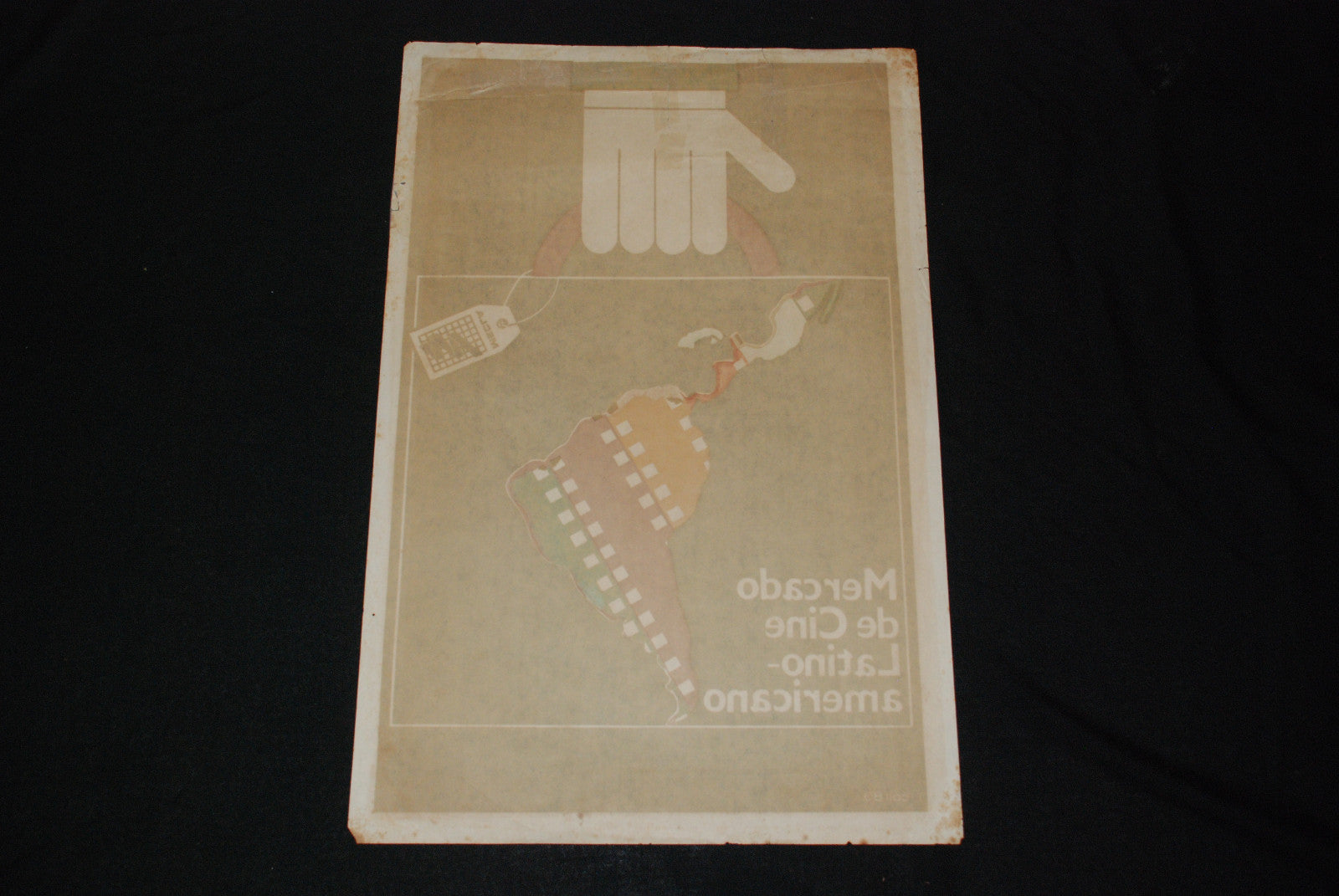 1989 Cuban Original Movie Poster.Cine Latinoamericano.MECLA.Latin Cinema art