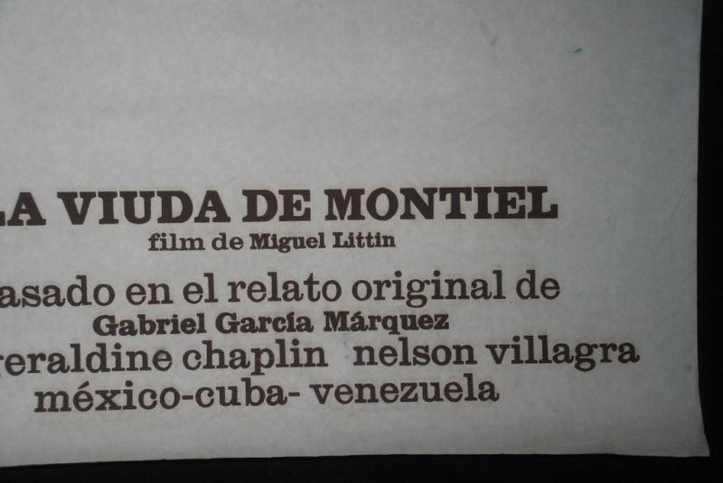 1980 Cuban Original Movie Poster.Plakat.Affiche.affisch.film"MONTIEL Widow"Art
