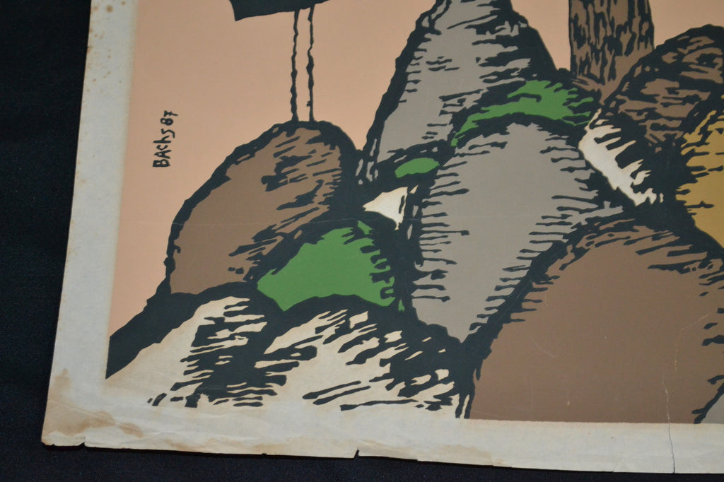 1987 Original Cuban Movie Poster"Fernando Birri Retrospective"Film Director art