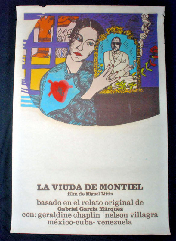 1980 Cuban Original Movie Poster.Plakat.Affiche.affisch.film"MONTIEL Widow"Art
