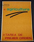 1991 Cuban Original SILKSCREEN Poster.AGRICULTURE.First Priority.Revolution Art.