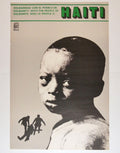 1980 Original Cuba Political Poster.Cold War Graphic.Solidarity with Haiti.art