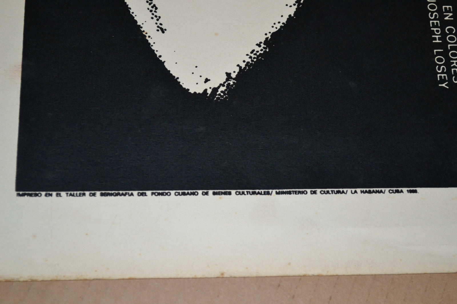 Cuban Serigraph Movie Poster.Azcuy Exhibition Embossed seal.Messenger.Letterman