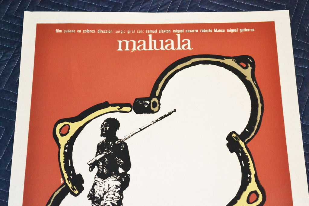 1980 Original Cuban Silkscreen Movie Poster.Maluala.Directed by Sergio Giral.Art