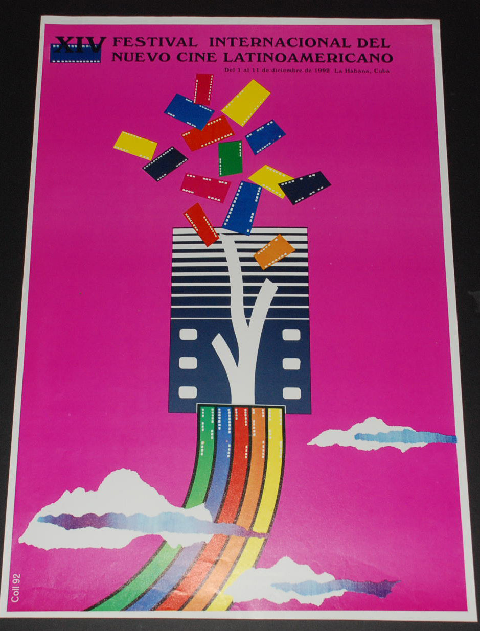 1992 Cuban movie Poster.Plakat.Affiche"Cinema Festival art"Super Rare! offset.