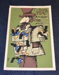 1988 Original Cuban Silkscreen Movie Poster.FIAF Congress n Paris.Film archives.