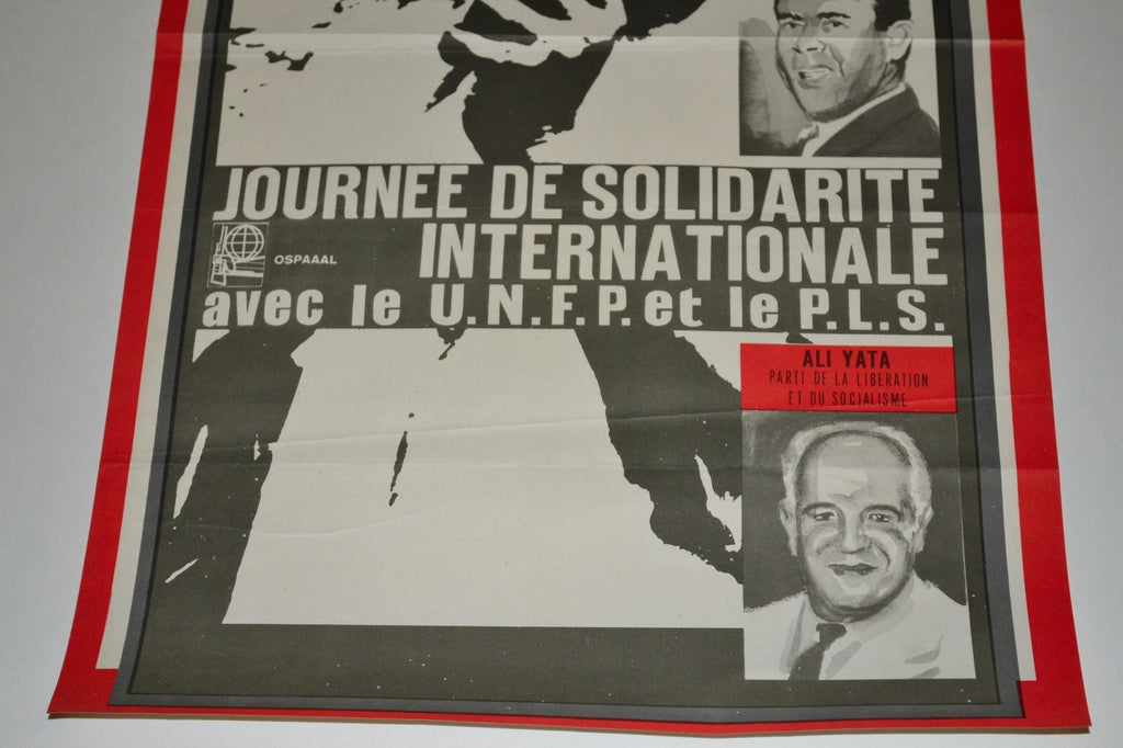 1967 Original Cuba Political Poster.Cold War Graphic art.Africa Colonial.Rare!!!