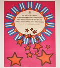 1975 Cuban Political Poster.Cold War Graphics.Fidel Castro Revolution.Cuba art