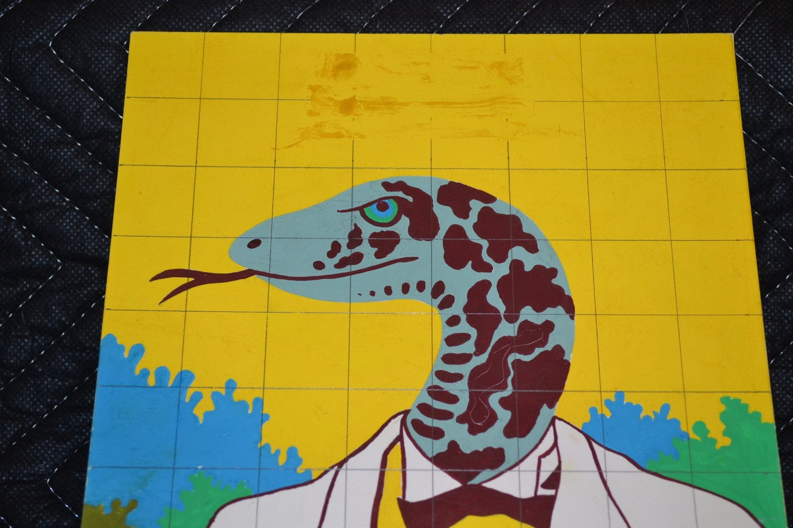 1987 Original Movie Poster MOCKUP Painting"God's friend"film.Snake.Socio de Dios