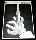 1973 Original Cuban OSPAAAL Poster.Solidarity MOZAMBIQUE.NO Apartheid.VeryRare