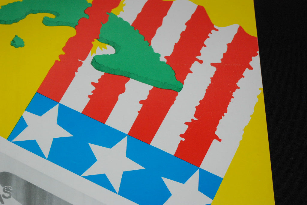 1991 Original Cuban Political OSPAAAL Poster.No al bloqueo economico a Cuba.Art