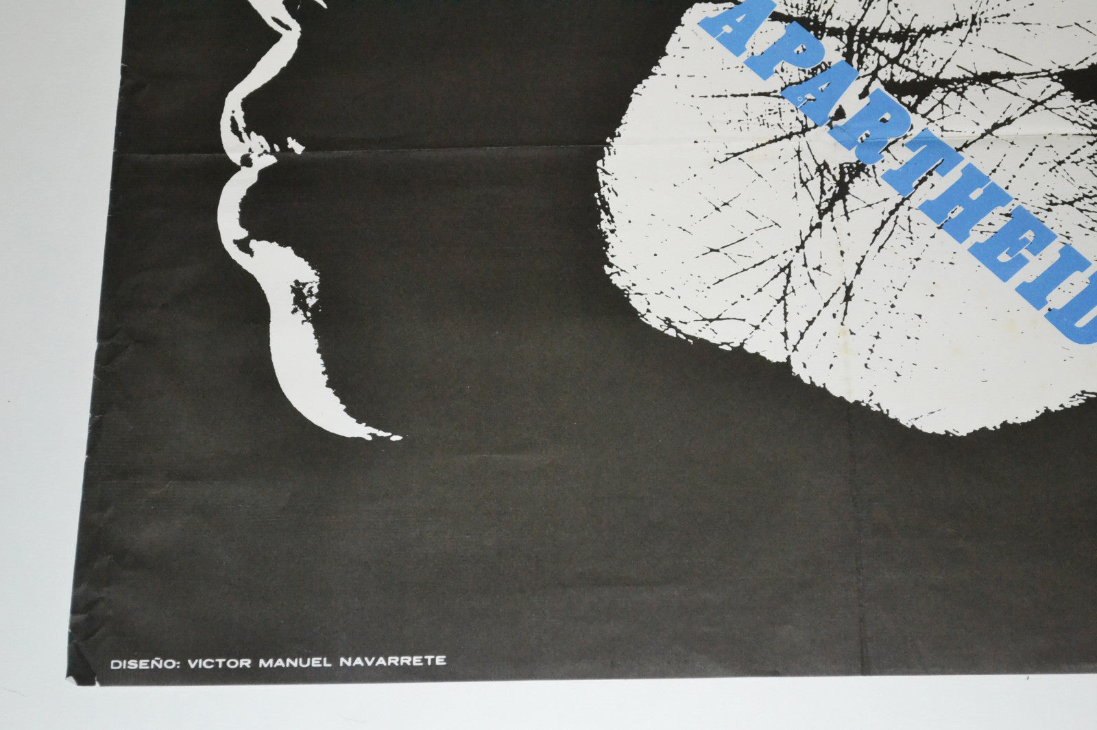 1978 Original Cuba Political Poster.South Africa Graphics.Anti-Apartheid.Large!