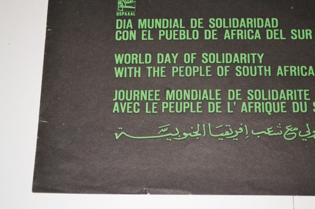 1971 Original OSPAAAL Political Poster.Anti-Colonialism Apartheid.SOUTH AFRICA