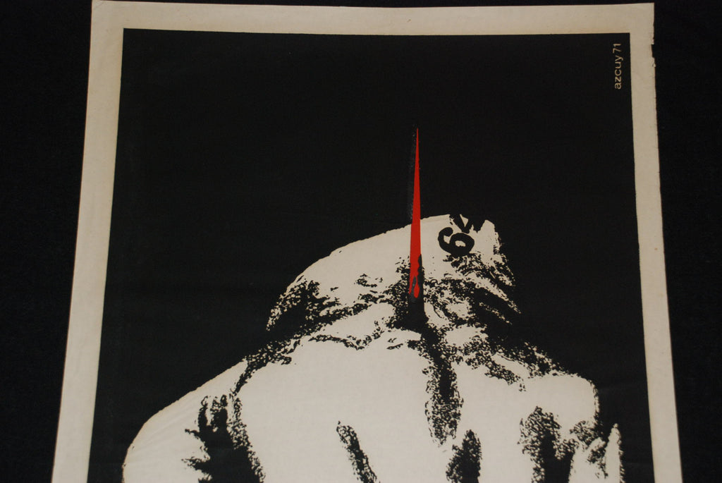 1971 Original Cuban Movie Poster"Pawnbroker"American art film by Sidney Lumet