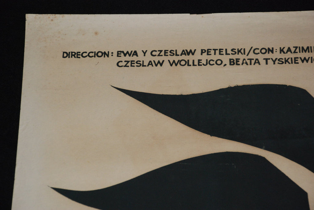 1966 Original Silkscreen Movie Poster"Wings"Poland Polish Ewa Czeslaw art film