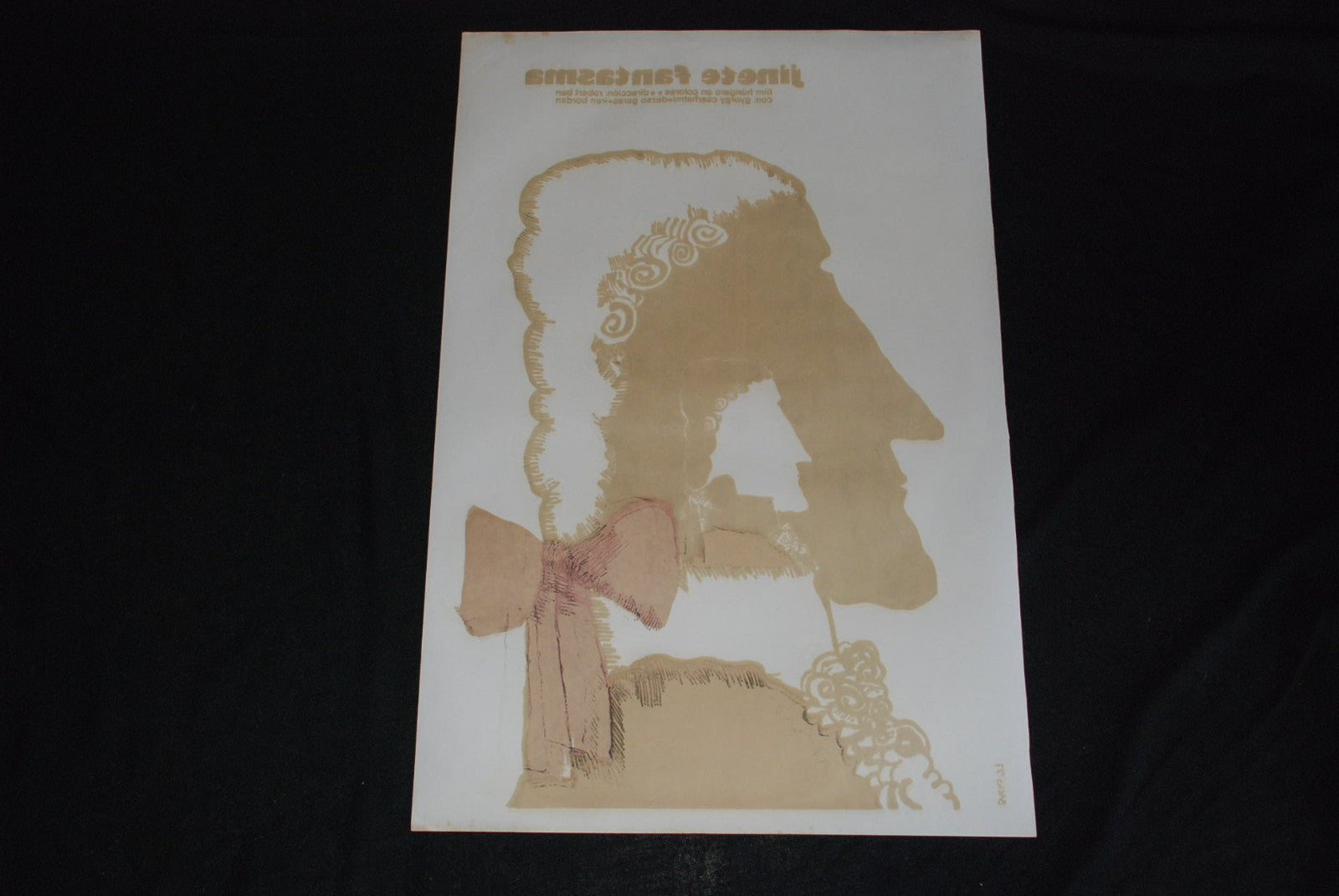 1977 Original Cuban Silkscreen Movie Poster"Ghost Rider" Mint art.Plakat.Mint