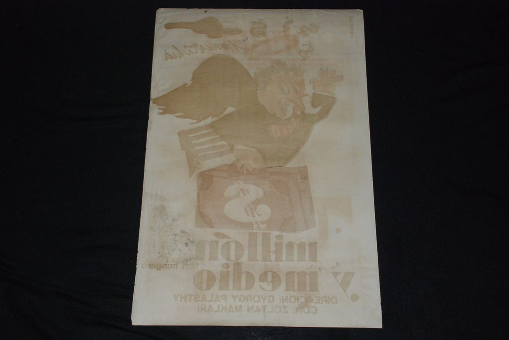 1966 Original Cuban Movie Poster.Plakat.Affiche.affisch"Million and Half"Money