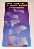 1996 Cuban Original Poster.International Bookfair Havana.Rostgaard winner art