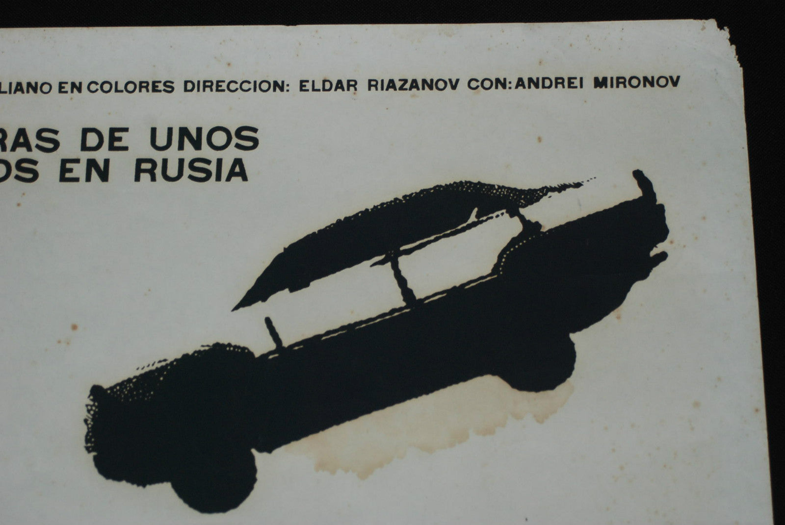 1976 Original Cuban Movie Poster.Plakat.Affiche.Italians in RUSSIA.Soviet film