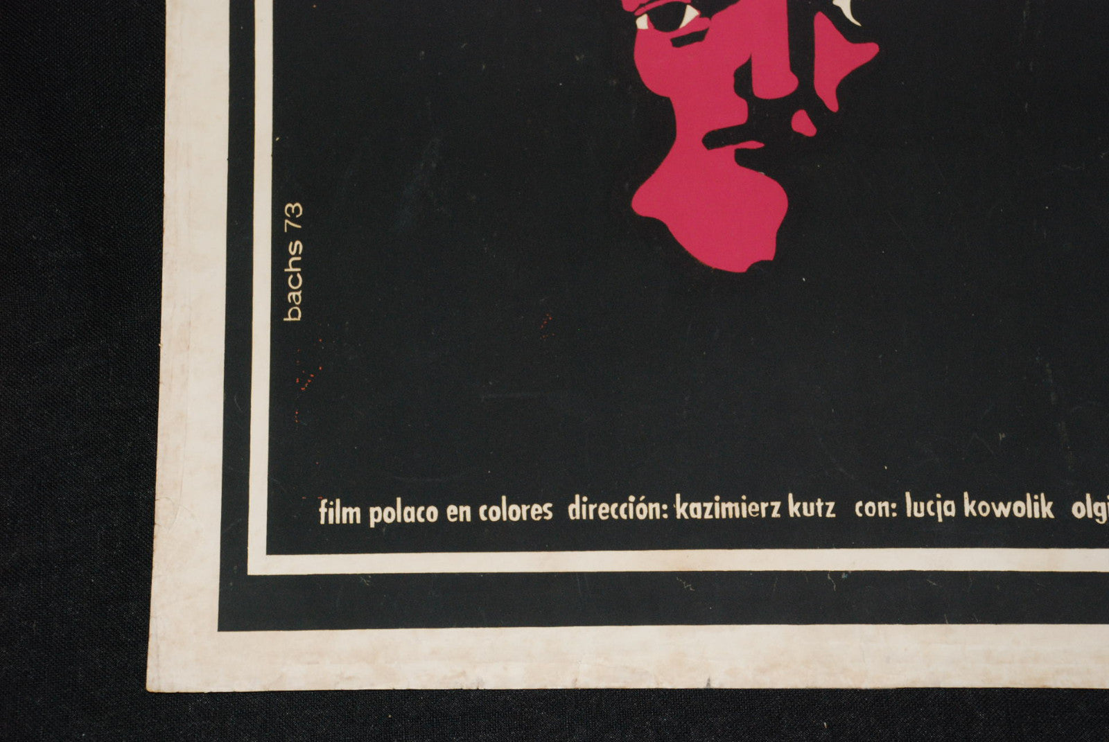 1973 Original Cuban Movie Poster"Pearl of Crown"Polish.Kazimierz Kutz art film