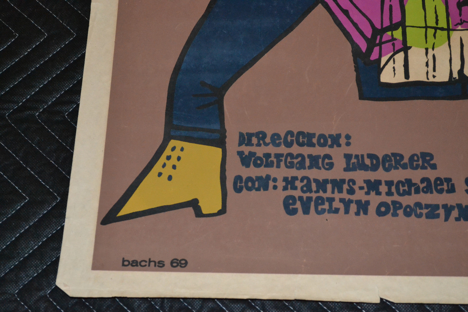 1969 Original Cuban Movie Poster"Friend Sybille"German Wolfgang Luderer art film