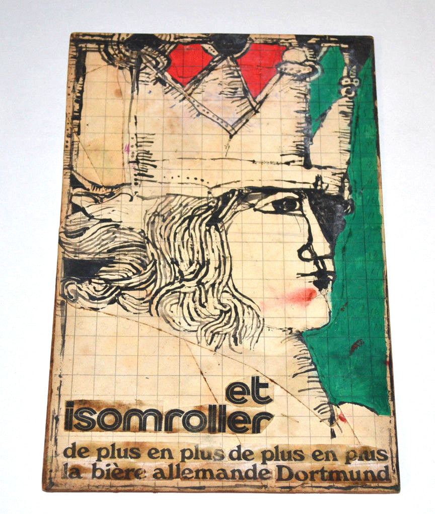 1968 Original Cuban Movie Painting MOCKUP. El Principe.The Prince Boceto art