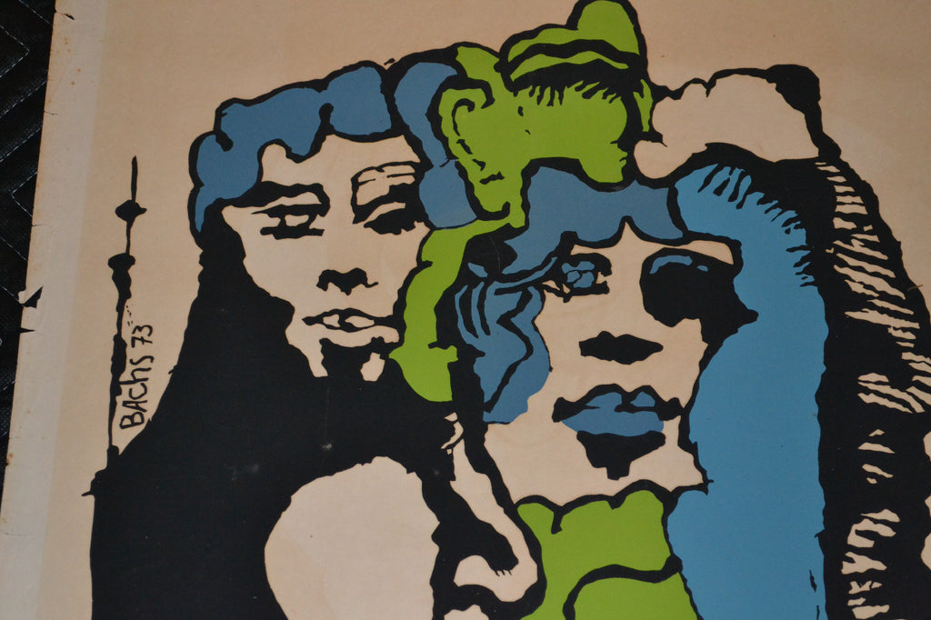1973 Original Cuban Movie Poster"Condemned"Sergiu Nicolaescu Romanian art film