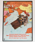 1980 Original Cuba Political Poster.Cold War Graphic art.Indian Ocean Mouse trap
