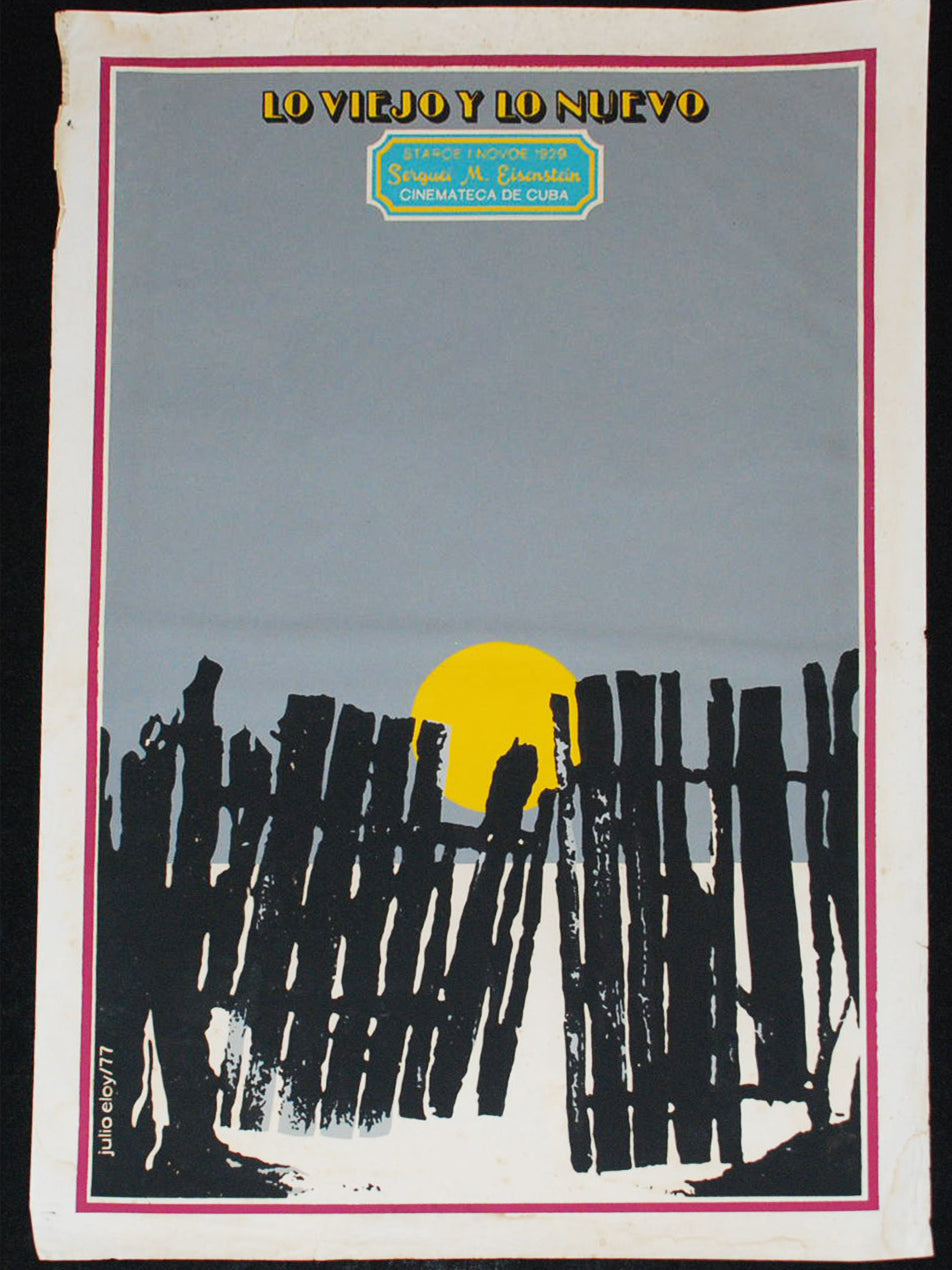 1977 Cuban Original Movie Poster.Plakat.Affiche.affisch"New/Old"Eisenstein art