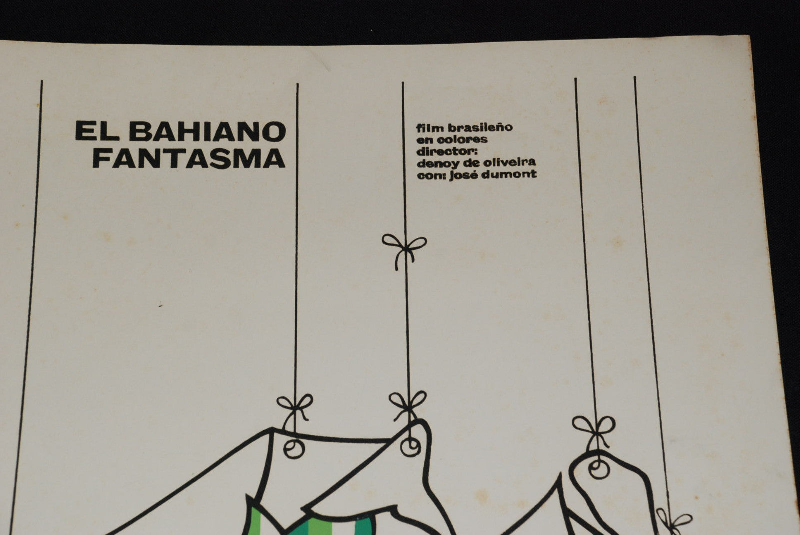 1986 Original Cuban Movie Poster.Plakat.O Baiano Fantasma"Bahiano Ghost.Brazil"