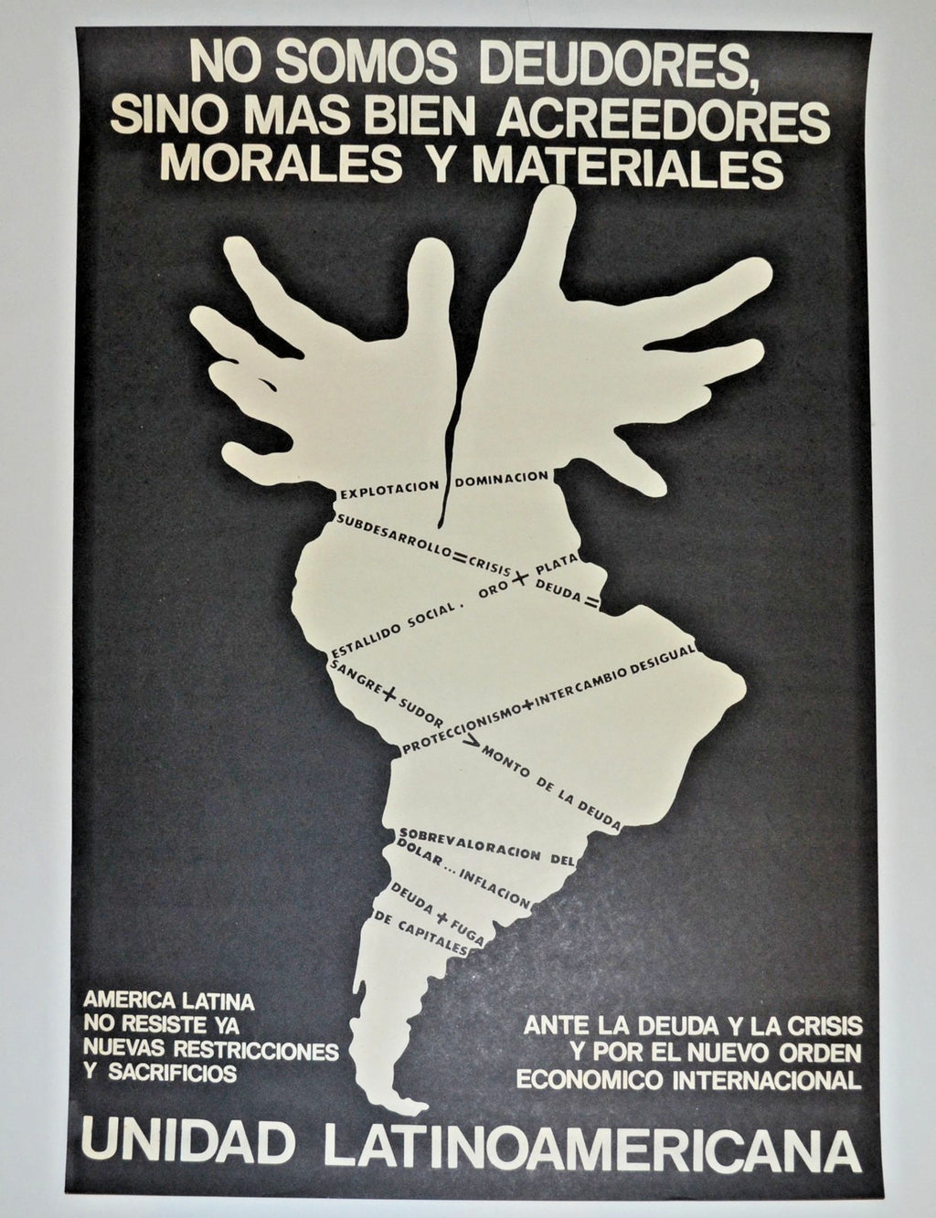 1984 Original Cuban Poster.Anti Imperialist.Latin America.Communism.Cold War art