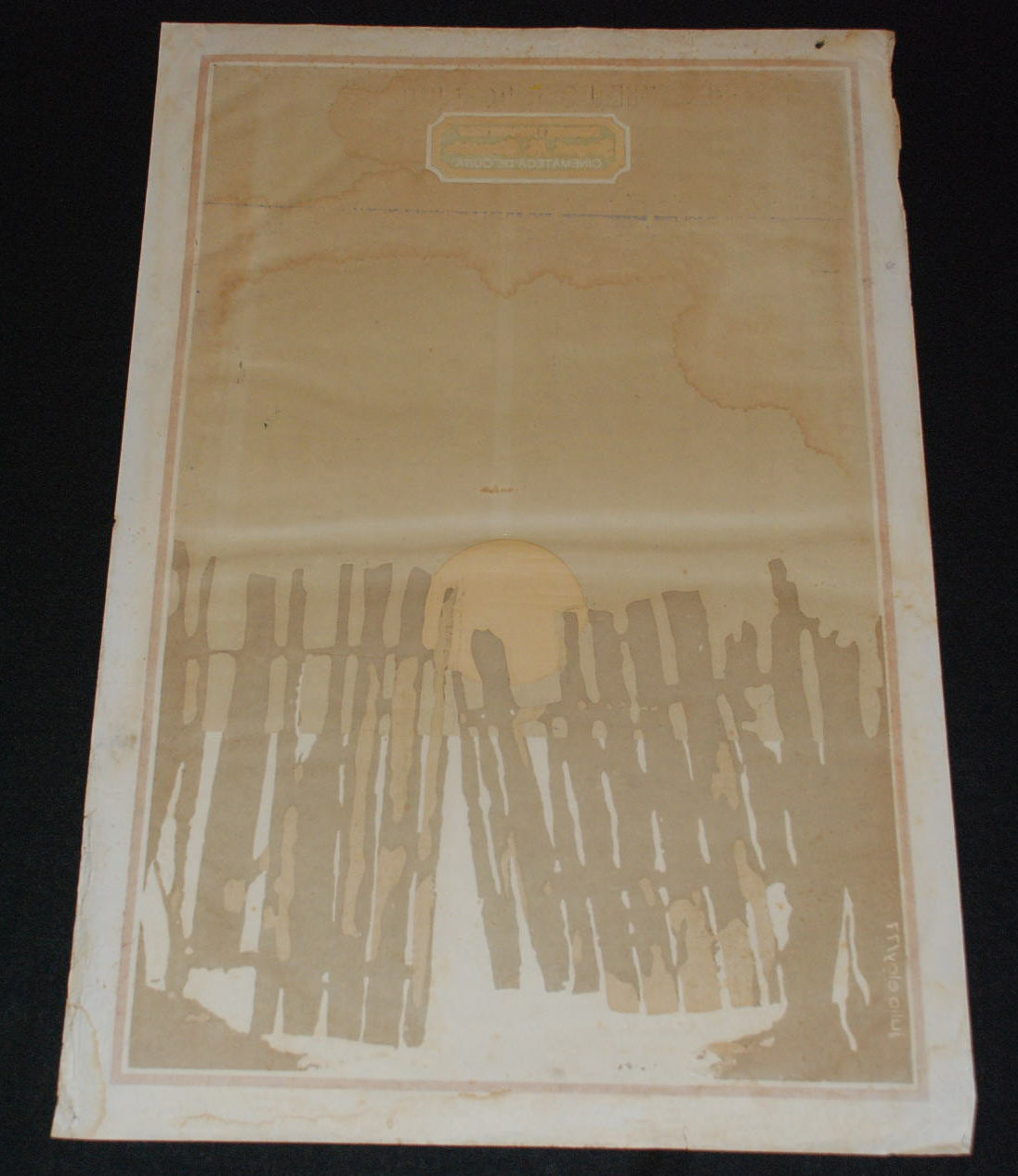 1977 Cuban Original Movie Poster.Plakat.Affiche.affisch"New/Old"Eisenstein art