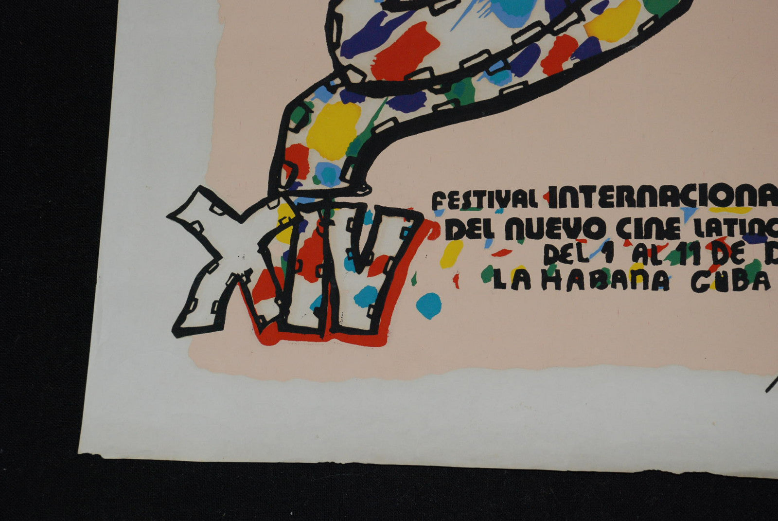 1992 Original Cuban Movie Poster"Festival Internacional del cine latinoamericano