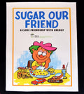 1990 Cuban Original Poster.Sugar our Friend.Rare English art.Chidren interest.2