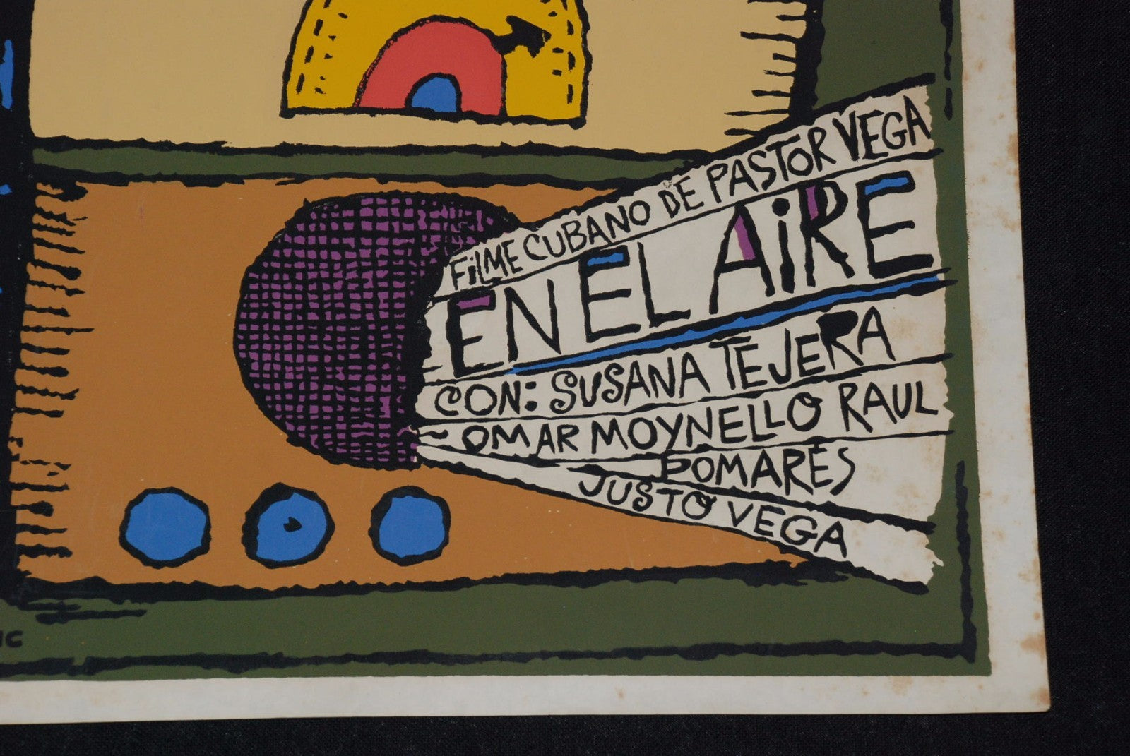 1989 Original Cuban Movie Poster.Plakat.Affiche.affisch"In the Air"Radio DJ