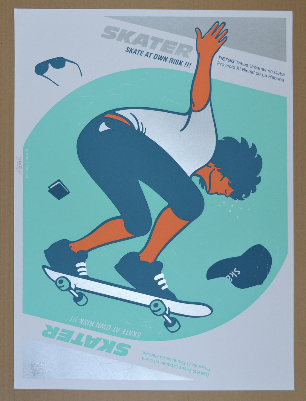 Ten Cuban Serigraphs Art PORTFOLIO"Rap.Skater"Only 40 made.SIGNED!