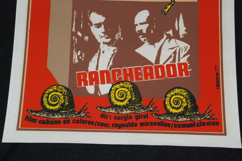 1977 Original Cuban Movie Poster"Cowboy.Rancheador"mint.Reboiro authentic art