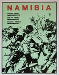 1986 Original Cuba Political Poster.Cold War Graphic art.Africa Namibia Freedom