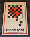 1987 Cuban Original Movie Poster.Ajedrez Master.CAPABLANCA.Chess Champion art