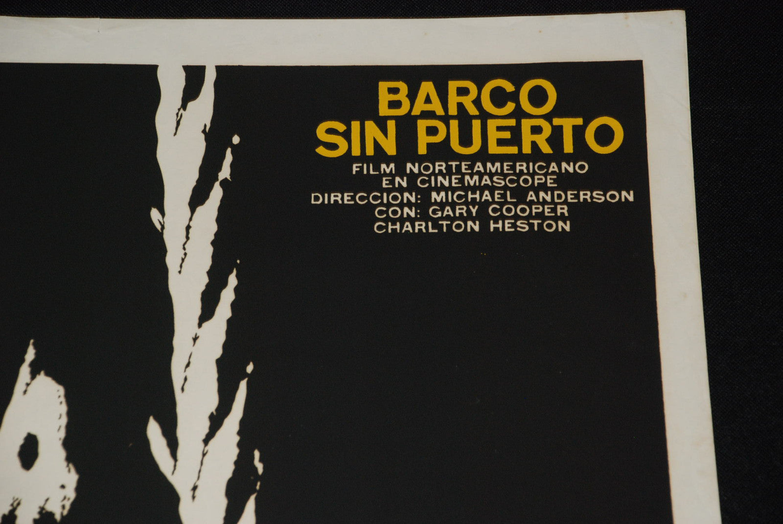 1976 Cuban Movie Silkscreen Poster"Wreck of the Mary Deare"US American film