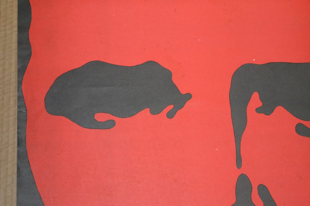 1976 Cuban Original Political Poster.Abel Santamaria.Castro Revolution History.