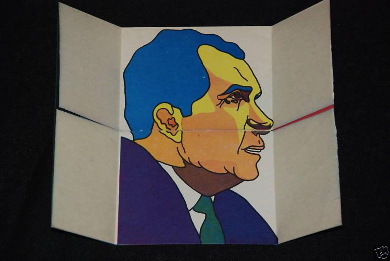 1972 Original OSPAAAL Cuban Political Poster.NIXON Werewolf Origami.Very rare!