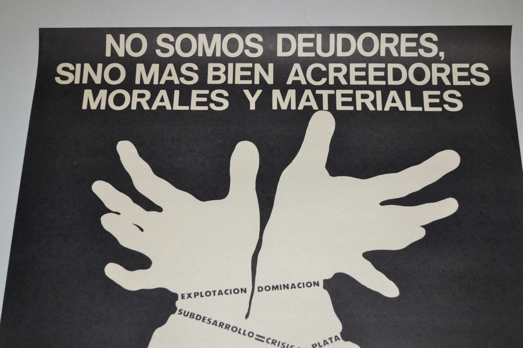 1984 Original Cuban Poster.Anti Imperialist.Latin America.Communism.Cold War art