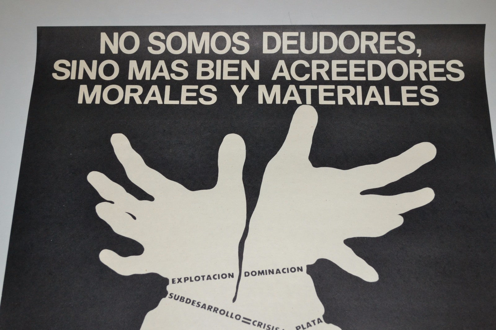 1984 Original Cuban Poster.Anti Imperialist.Latin America.Communism.Cold War art