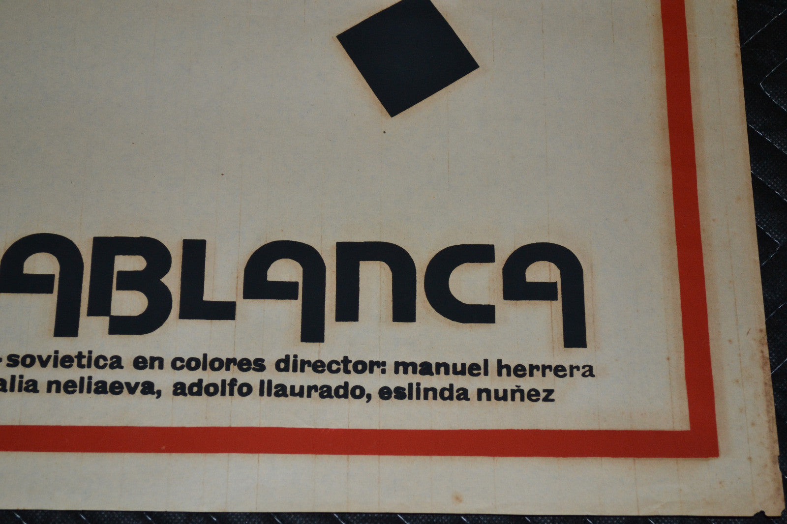 1987 Cuban Original Movie Poster.Ajedrez Master.CAPABLANCA.Chess Champion art